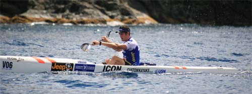 Barry Lewin Souliga Challenge Surf Ski Race